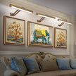 Picture Light 2 Pack, Rechargeable Picture Light for Paintings with Remotes, Wireless Picture Frame Light, 3 Lighting, 300LM Battery Operated Art Light for Display, Picture-Gold