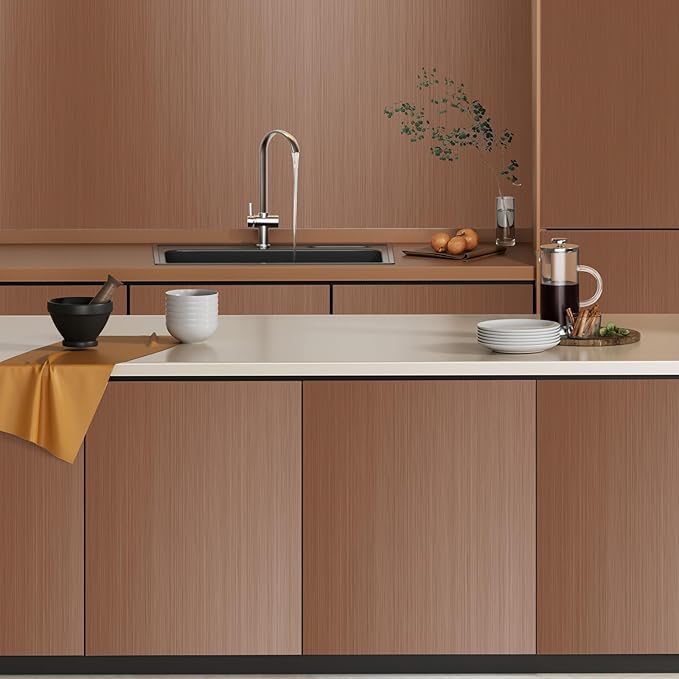 wishFIRE Brass Peel and Stick Wallpaper 15.7