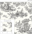 NextWall Chateau Toile Peel and Stick Wallpaper (Inkwell)
