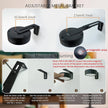 3 Pack Black Picture Lights for Wall,Rechargeable Battery Operated Picture Frame Light, LED Wall Lights for Pictures with 3 Lighting Modes,Magnetic Art Display Light with Remote Dimmable Timer