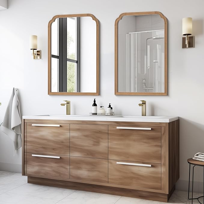 WallBeyond Wood Bathroom Mirrors for Wall Mounted, 24