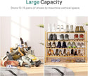 Shoe Rack, 4-Tier Long Shoe Rack for Entryway, Bamboo Wood Shoe Shelf for Closet & Hallway, Long 33IN | Beautiful | Functional | Sturdy | Durable