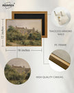 InSimSea Framed Canvas Wall Art Vintage Decor, Home Decor Classical Scenery Landscape Watercolor Paintings Canvas Prints, Wall Decorations for Living Room Farmhouse Bathroom Decor, 12