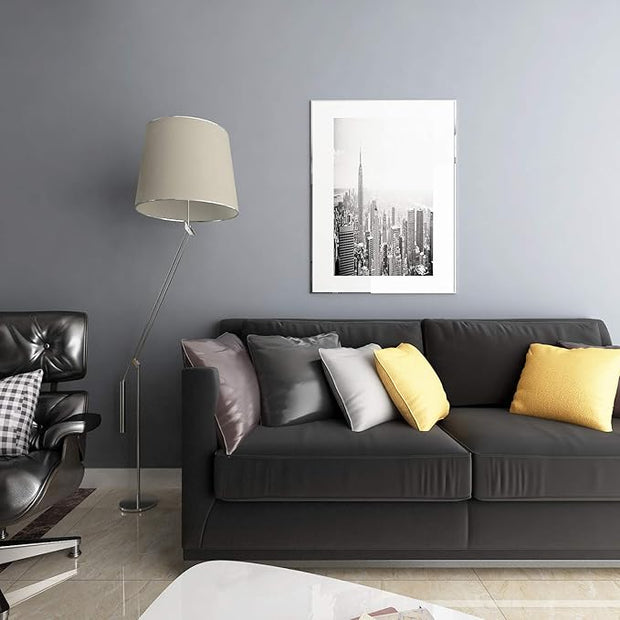 Livelynine 15.8"x394" Gray Wallpaper Peel and Stick for Bedroom Walls Grey Contact Paper for Cabinets Removable Wall Paper Bathroom Cabinet Wallpaper Waterproof Kitchen Vinyl Wrap Desk Shelves Locker