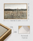 InSimSea Framed Canvas Wall Art Vintage Decor, Wildflower Field Vintage Wall Art Canvas Prints, Modern Farmhouse Bathroom Home Wall Decor, 16