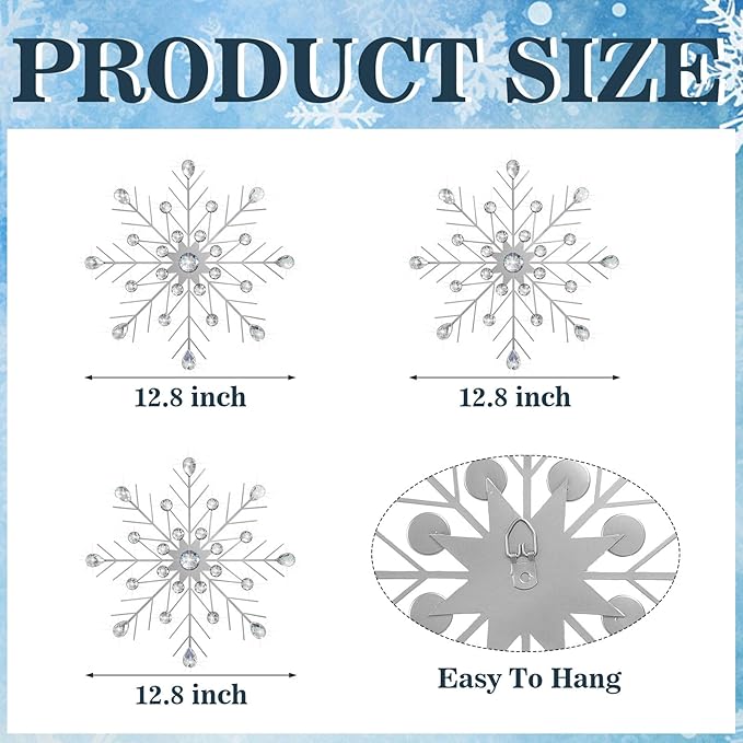 ZEXUIRU 3 Pack Silver Sunburst Wall Decor – Metal Crystal Wall Art with Sparkling Rhinestones, 14’’/18 Inch Starburst Wall Hanging Set for Living Room Bedroom Bathroom – Modern Bling Home Decorations