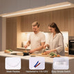 Hardwired Under Cabinet Lighting for Kitchen,24inch120V Wired Undercounter Led Strip Lights 6000K White Waterproof, Luces para Cocina Bajo Gabinete Under Shelf Lights for Sink/Workbench