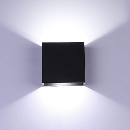Lightess Mini LED Wall Sconces Dimmable 10W, Modern Wall Lamp Black Up Down Wall Mount Lights Mini Metal for Living Room Hallway Bedroom Decor, Cool White, O1186TP
