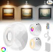 Rechargeable Picture Lights for Wall, 3 Pack Magnetic Picture Lights with Remote, 3 Color Temps & 12 RGB, Dimmable Timer LED Picture Frame Light for Artwork, Portraits, Posters, and Display Decoration
