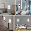 Lightess Modern Wall Sconce Dimmable Sconce Wall Lighting 12W Black Indoor Wall Lamp Acrylic Wall Mounted Lighting Fixture for Bedroom Living Room Hallway, Cool White