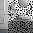 Black and White Spots Contact Paper Cow Printed Peel and Stick Wallpaper 17.3”x120” Self-Adhesive Cute Wallpapers Vinyl White Black Decals for Walls Bedroom Living Room Nurseryls