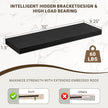32 Inch Floating Shelves, 3D Textured Wood Grain, 32