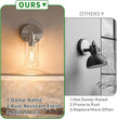 1-Light Bathroom Wall Sconce with Clear Glass Shade, Modern Vanity Light Fixture Over Mirror for Bathroom, Bedroom, Hallway, Living Room-Brushed Nickel