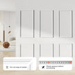 Peel and Stick Wall Molding Kit of 6 Frames,Premade Accent Wainscoting Panels, Ready to Molding Trim for Living Room Bedroom Corridor Home Interior Wall Panel Decor White (54x24in)