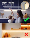 Hardwired LED Cabinet Lighting Strip - UL Listed 24V Flexible Under Shelf Light with Adhesive Backing, 2700K Warm White 810LM/M LED Strip for Closet, Pantry,60in/5ft，Power adapter not included