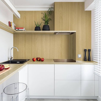 Heroad Peel and Stick Wallpaper Wood Contact Paper Maple Wood Grain Contact Paper Wallpaper Thicken Textured for Cabinets and Drawers Countertops Waterproof Self Adhesive Vinyl 17.5" x 78.7"