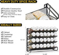 SpaceAid Spice Rack Organizer with 28 Spice Jars, 386 Spice Labels, Chalk Marker and Funnel Set for Cabinet, Countertop, Pantry, Cupboard or Door & Wall Mount - 28 Jars, 13.4