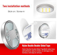 MYPLUS Under Cabinet Lighting with Remote, 4 Packs LED Pucks Lights,390Lm,12V,7.2W,24 Keys Remote Controll with Dimmable and Timing Function Led Lights for Kitchen,Closet,Cabinet,Counter