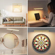 Plug in Picture Lights for Wall, 16 inch Dimmable LED Art Light with Remote, 3 Colour Temperature Gallery Painting Wall Light for Picture Display Dartboard Art Work (Gold)