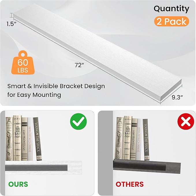 Floating Shelves for Wall, 72