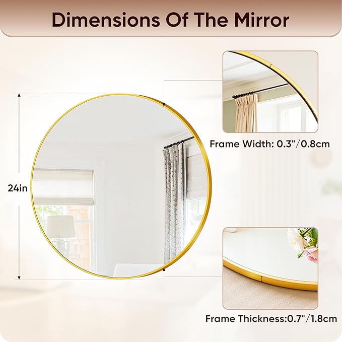 Antok Wall Mirror, 24