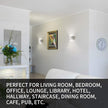 Lightess Indoor LED Wall Lamp 12W Dimmable Up Down Wall Light for Living Room Bedroom Hallway Staircase Cool White