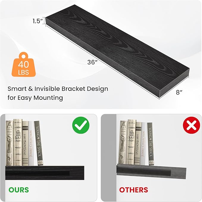 Floating Shelves for Wall, 36