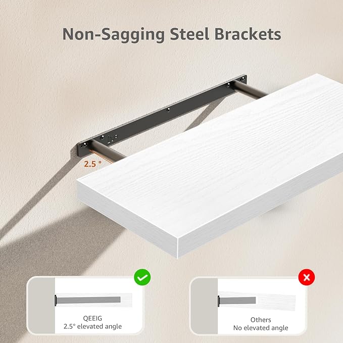 QEEIG Floating Shelves for Wall 23.6