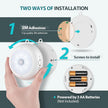 Motion Sensor Light Indoor, Under Cabinet Light, Ceiling Lights, AA Battery Operated Stick on Wireless Puck Lights for Wall, Step, Stair, Dimmable (6 Pack)