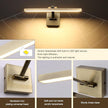 LED Modern Dimmable Picture Lights for Wall 15.75 Inch Hard-Wired Picture Frame Lights for Paintings Gallery Light with Adjustable Swing Arm Display Lights For Artwork, 7W, Warm White Antique Bronze