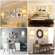 Plug in Wall Sconce, 3 Color Wall Sconces Set of Two, Industrial Lamp with Plug in Cord, Rustic Wall Sconce Fixture, On/Off Switch Vintage Wall Light Fixture for Headboard Bedroom Porch (Beige)
