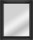 MCS 28x34 Large Wall Mirror, Brushed Black Frame & Beveled Detail Mirror, Vertical & Horizontal Wall Hanging Mirror for Bathroom, Bedroom & Livingroom