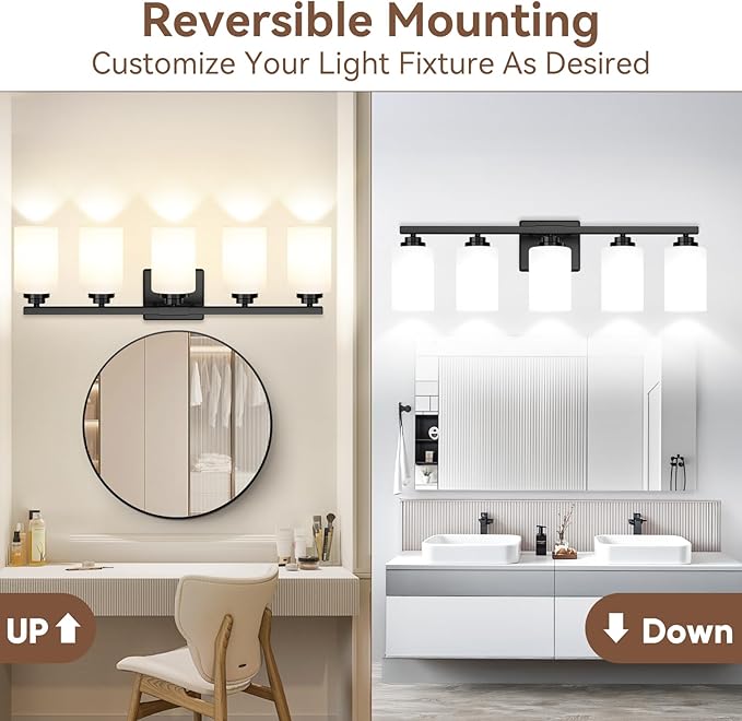 5-Light Bathroom Light Fixtures, 31