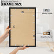 A PLUS MAX 18x24 Picture Frame, Black Engineered Wood Frame for 18 x 24 Inch Picture Poster Photo, Light Weight 18 by 24 Frame with Wood-grain for Wall - 1 Pack/Black/18 x24