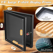 1 Pack T Shirt Display Frame, 15'' X 15'' Black Imitation Wood T Shirt Frame with 98% UV Protection Acrylic, 1
