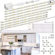 WOBANE LED Display Light Kit, Set of 8x12 inch LED Strip Bar, Cabinet Lighting for Showcase, Bookshelf,Kitchen Counter,Shelves,Rope Lighting with 24W Adapter,6000K White DIY Lamp,Cross Light