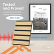Art3d 4-Piece Wood Slat Acoustic Panels for Stylish Decor and Noise Reduction, 3D Textured Panel for Ceiling and Wall, Oak