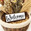 Welcome to Our Home Sign, Decorative Framed Wooden Box Sign, Sweet Home Decor, Entryway Decors, Front Door Decors for Shelf Counter Tabletop, Farmhouse Wall Decor, Housewarming Decoration
