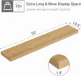 Vivelove 55 inch Long Floating Shelves for Wall, 10.3