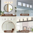 40 inch LED Wall Sconce Lights, Bathroom Vanity Lights, 4-Light Indoor Wall Light Fixtures Over The Mirror, Wall Decro Lighting for Bathroom Hallway Bedroom Living Room