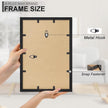 A PLUS MAX 13x17 Picture Frame, Black Engineered Wood Frame for 13 x 17 Inch Picture Poster Photo, Light Weight 13 by 17 Frame with Wood-grain for Wall - 1 Pack/Black/13 x17