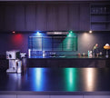 Puck Lights with Remote,7 Colors Under Cabinet Lighting Wireless,Battery Operated RGB LED Lights Dimmable, Push Lights for Closet,Kitchen,Under Counter Lights Bar Display Shelf (4pack)