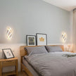 DELIPOP Modern LED Wall Sconce, 3000K Spiral Indoor Wall Light, 21W Acrylic LED Wall Lamp for Hallway Bathroom Bedroom Living Room
