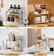 MOZIMABOX Cabinet Organizer Shelf, 2 Tier Kitchen Spice Rack Countertop Shelf Organizer, Stainless Steel Kitchen Storage Countertop Storage Shelf Container, (S, White)