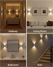 EZVALO Motion Sensor Wall Lights, 4000mAh Rechargeable Battery Operated Wall Sconces Set of 2, 3 Color Temps, Dimmable, Wireless Magnetic Night Light with Remote, Timer, for Stair, Hallway, Bathroom