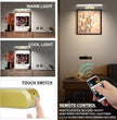 Picture Light,3AA Battery Wall Lights,Wireless Art Lights for Paintings,Remote Control Accent Light with Timer and Dimmable for Frame,Portrait,Mirror-GD