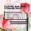 LEEDA 3-Tier Freestanding Multipurpose Storage Shelves Heavy Duty Metal Shelving Unit, Display Plants Flowers Bath Essentials, for Kitchen Bathroom Office, Black