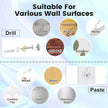 Floating Shelves for Wall,4 Pack 15.7’’x 3.5’’Adhesive Acrylic Shelves Organizer for Book Toy Photo Makeup,Wall-Mounted Kids Storage for Bathroom,Bedroom,Nursery,Blue Star and Moon
