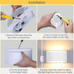Lightess Plug in Wall Sconces 12W Modern LED Wall Light Dimmable Indoor Up Down Wall Lamp for Bedroom Living Room Hallway Staircase, Warm White