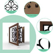 ZEXUIRU Set of 4 Wooden Rustic Square Wall Mirror Vintage Style Decorative Entry Mirror Farmhouse Wall Decoration for Living Room Bedroom Bathroom Kitchen 11.8 * 11.8inch Walnut…